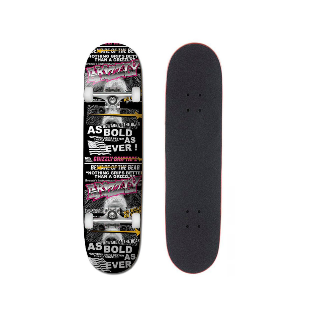 Tabla de Skate Completa Grizzly griptape  As Bold As Ever 8.0