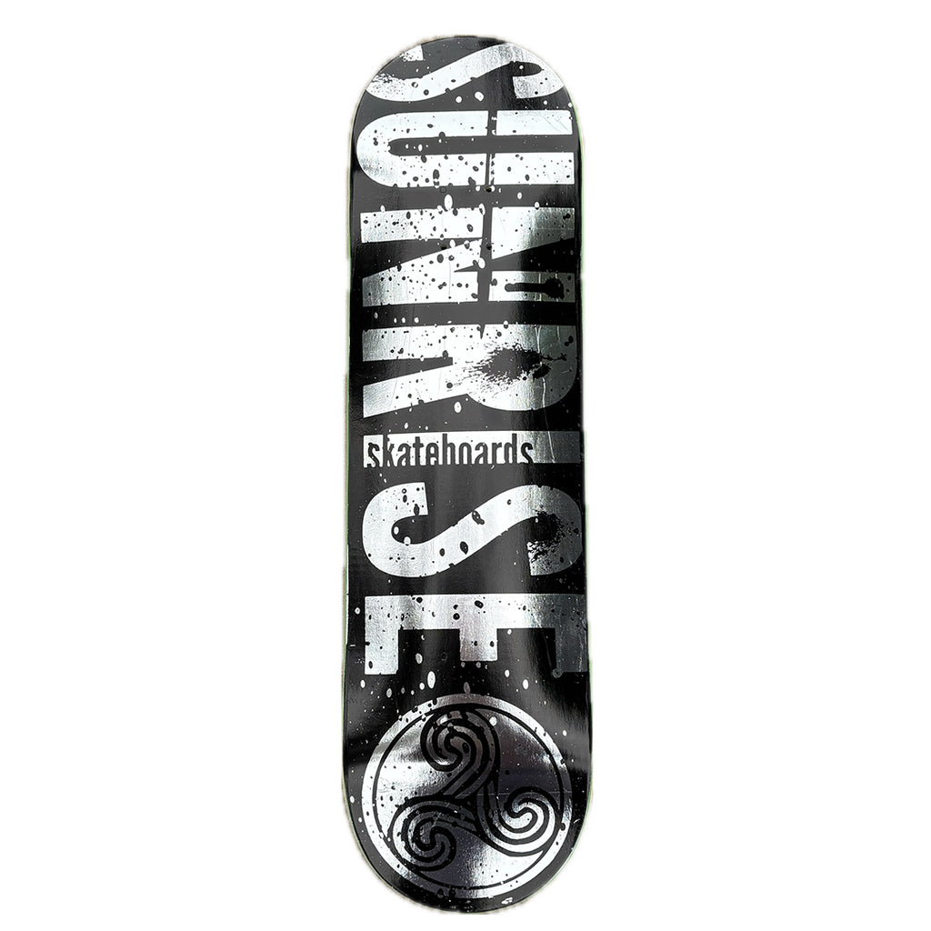 Tabla Sunrise Logo Letras Black silver Foil 8.5×32 OG Shape