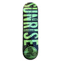 Tabla Sunrise Logo Letras Black green Foil 8.25×32 OG Shape